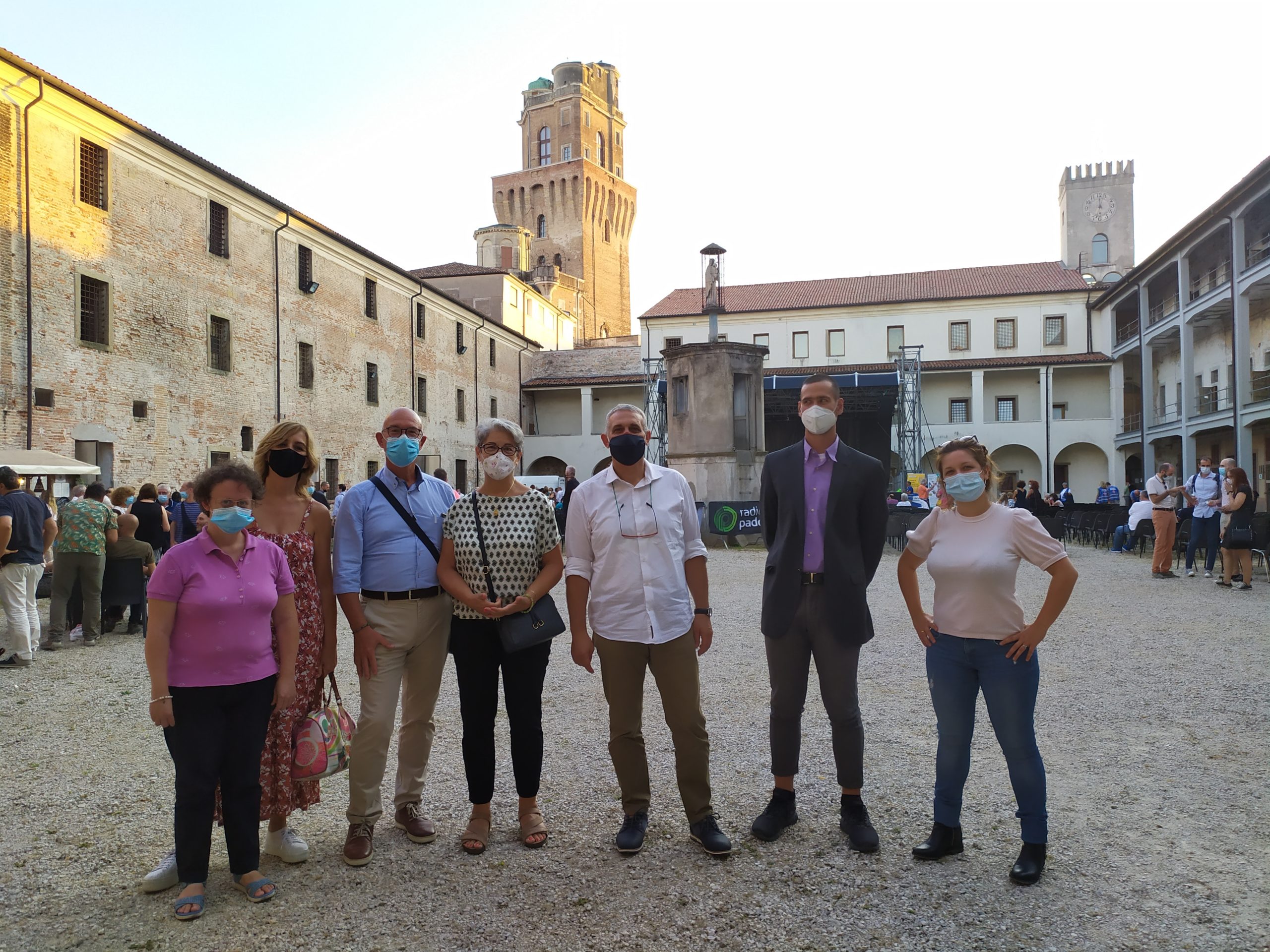 Amici dell'Irpea al Castello Carrarese di Padova alla festa del Tavolo Salute e Benessre #EVCapital2020
